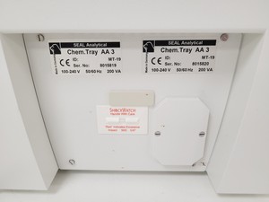 Thumbnail image of Seal AA3 - 3x Control Moduels, 3x Chem Trays, 1x 2L Diluter And Pump