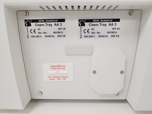 Thumbnail image of Seal AA3 - 3x Control Moduels, 3x Chem Trays, 1x 2L Diluter And Pump