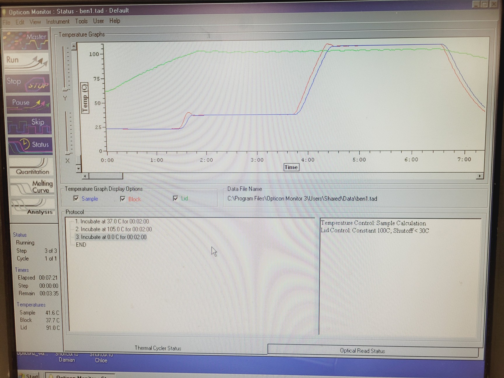 Image of MJ Research DNA Engine Opticon 2 CFD-3220 System w/ Software Lab