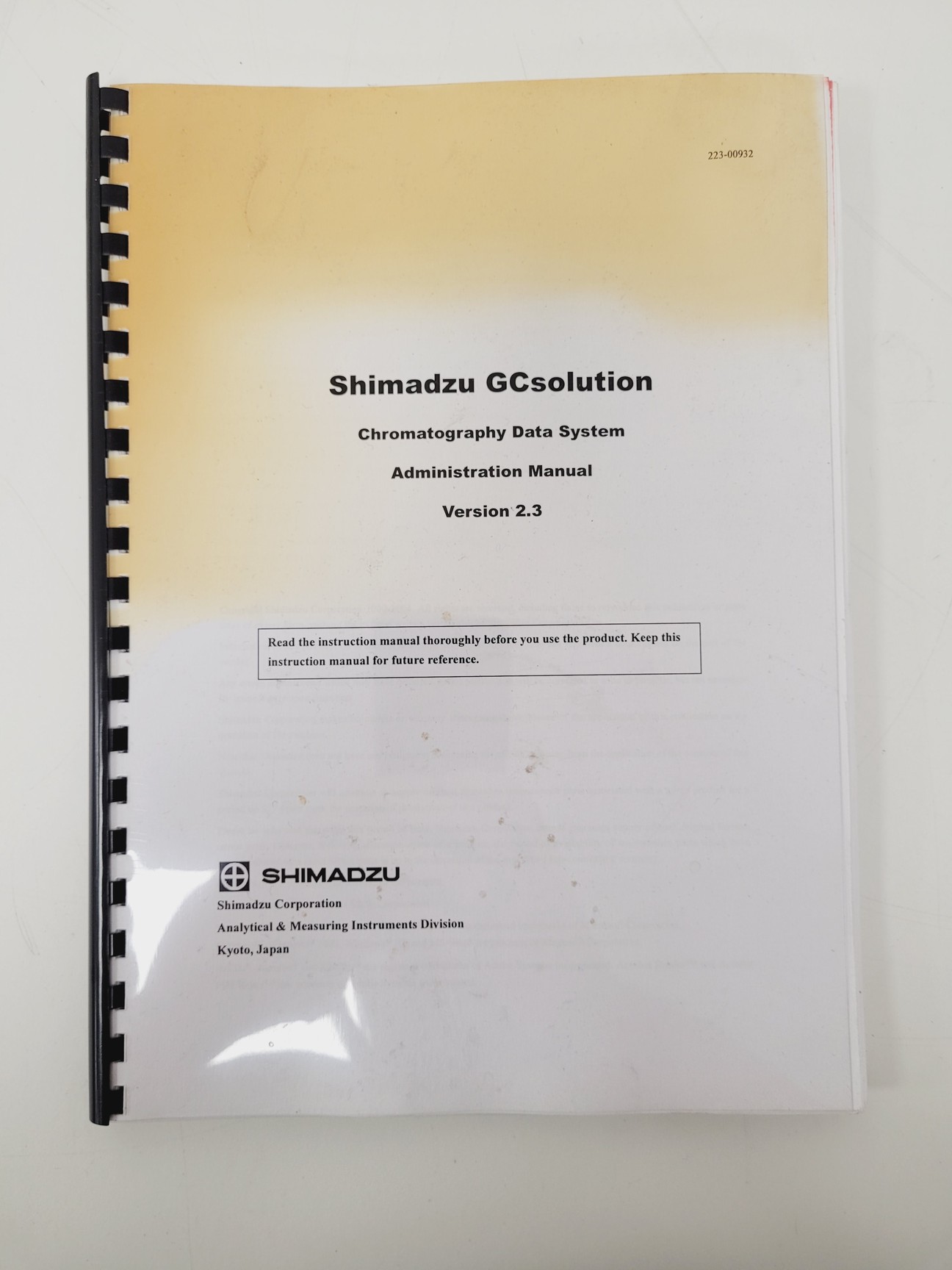 Shimadzu GC-2014 Gas Chromatograph Lab