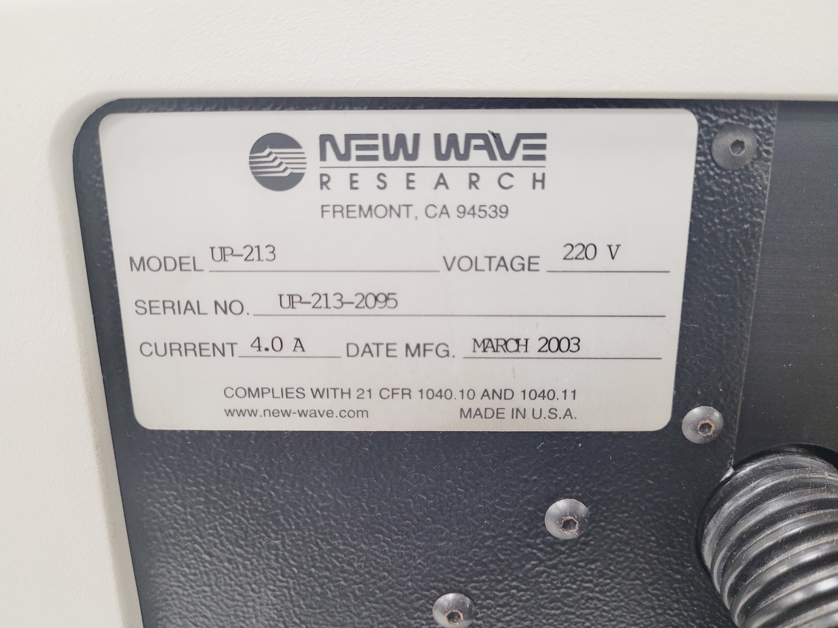 Image of New Wave UP213 Laser Ablation Unit With Power Supply & Large Format Cell