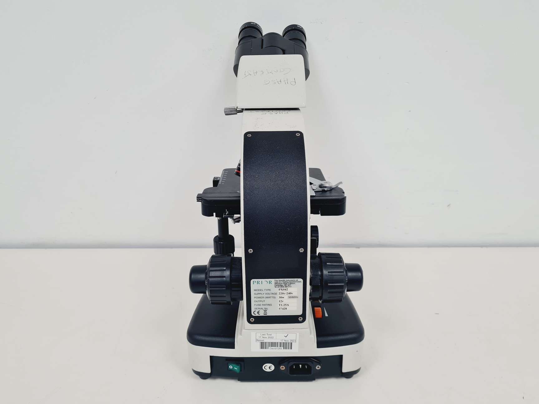 Image of Prior PL012 Binocular Microscope With 4 x Objectives Lab