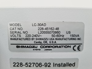 Thumbnail image of Shimadzu LCMS-2020 LC-MS System 