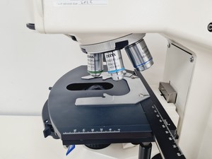 Thumbnail image of Zeiss Axioskop 2 MAT w/ 4 X Objectives (Plan-NEOFLAUR, Epiplan) & EBQ 100 PSU 