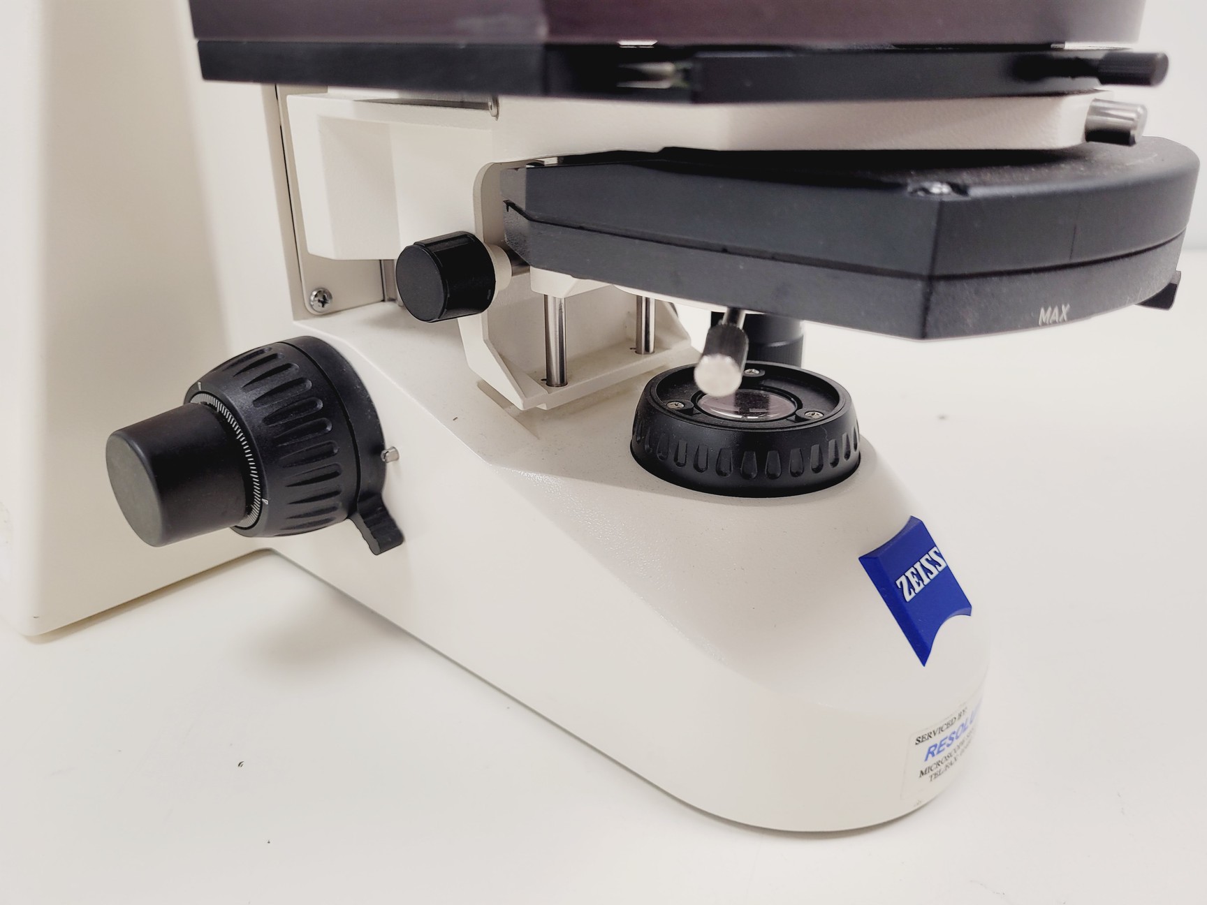 Image of Zeiss Axioskop 2 MAT w/ 4 X Objectives (Plan-NEOFLAUR, Epiplan) & EBQ 100 PSU 