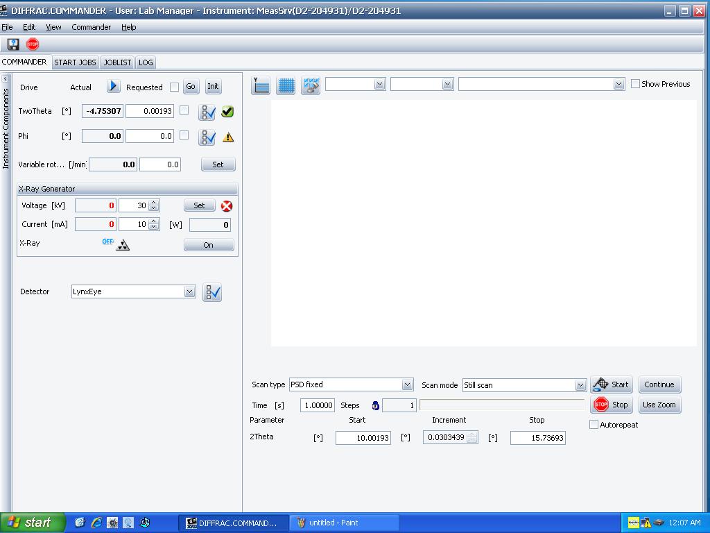 Image of Bruker D2 Phaser Benchtop XRD Diffractometer Lab