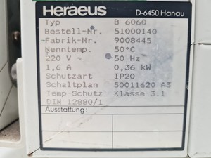 Thumbnail image of Heraeus B 6060 Incubator Lab Spares/Repairs