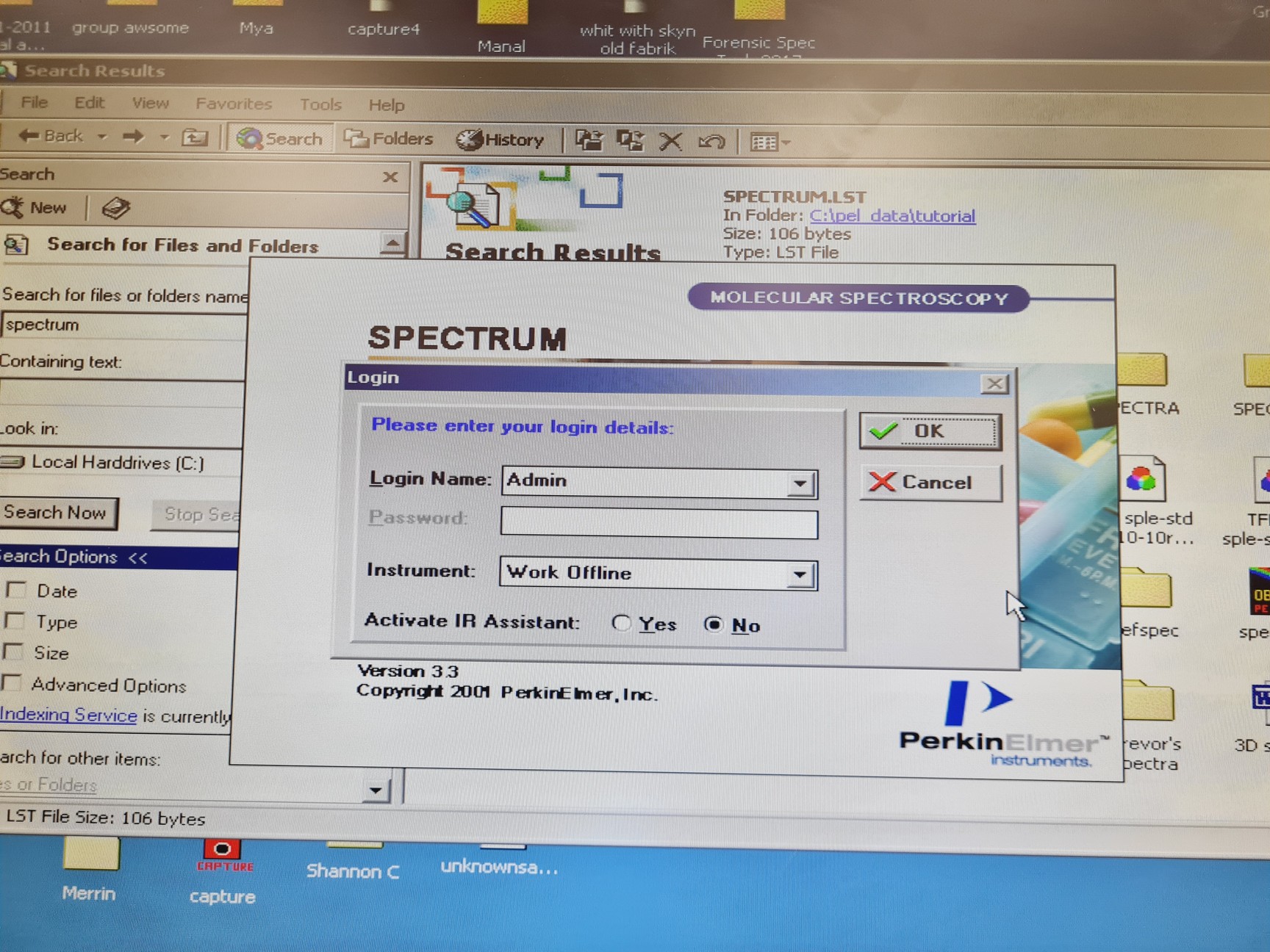 Image of Perkin Elmer Spectrum One FTIR Spectrometer + Spotlight Imaging System S/R Lab