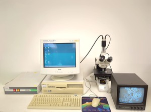 Image of Leica DMLB Fluorescence Microscope + Glass Refractive Index Measurement System