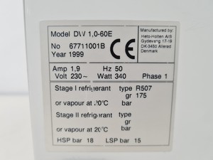 Thumbnail image of Heto Drywinner DW 1,0-60E Freeze Dryer Lab