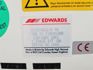 Thumbnail image of Edwards Micro Modulyo 98 Freeze Dryer Lab