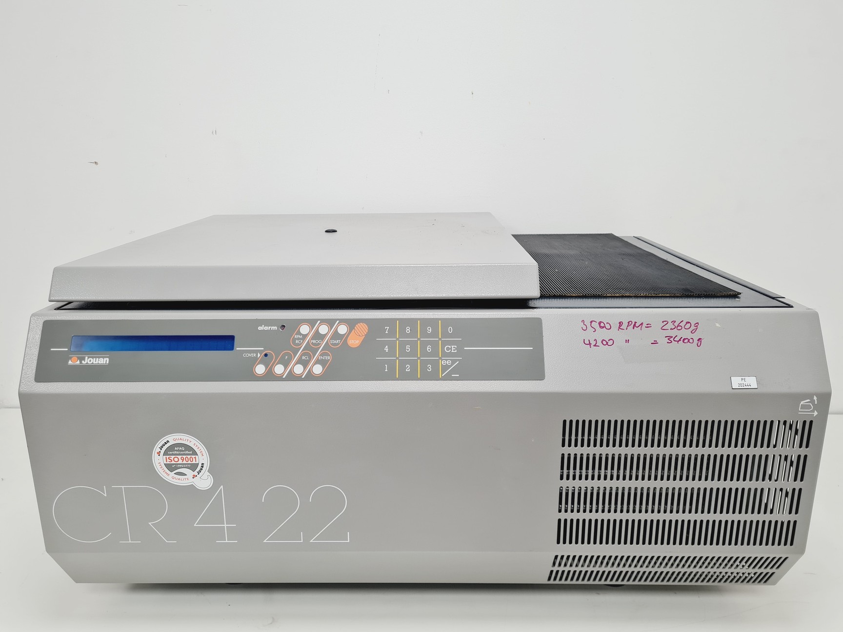 Image of Jouan CR4-22 Benchtop Refrigerated Centrifuge Spares/Repairs