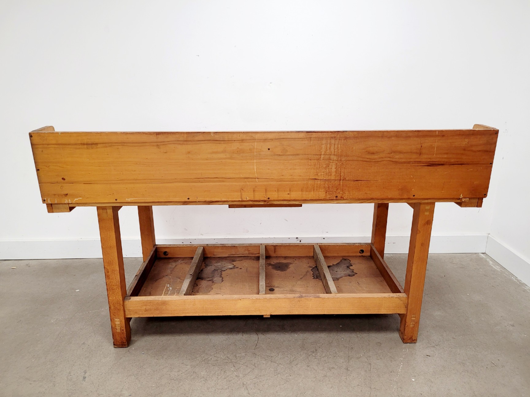 Image of Industrial Workbench with Drawer and Shelving