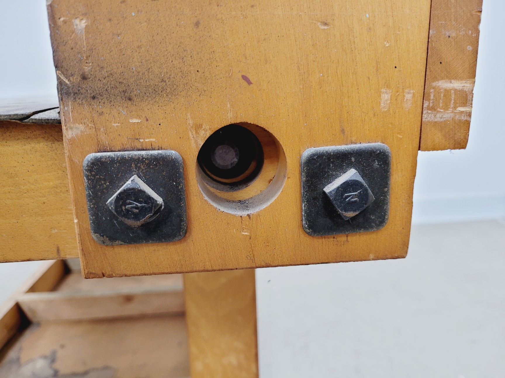 Image of Industrial Workbench with Drawer and Shelving