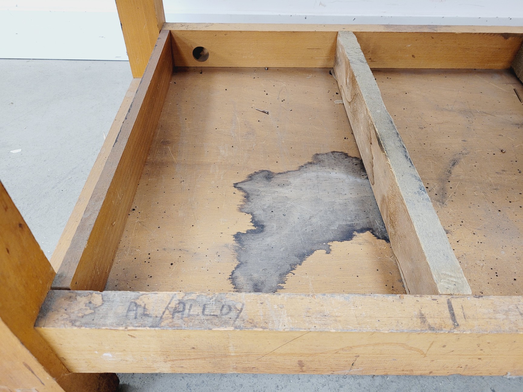 Image of Industrial Workbench with Drawer and Shelving