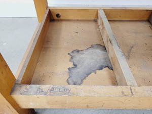 Thumbnail image of Industrial Workbench with Drawer and Shelving