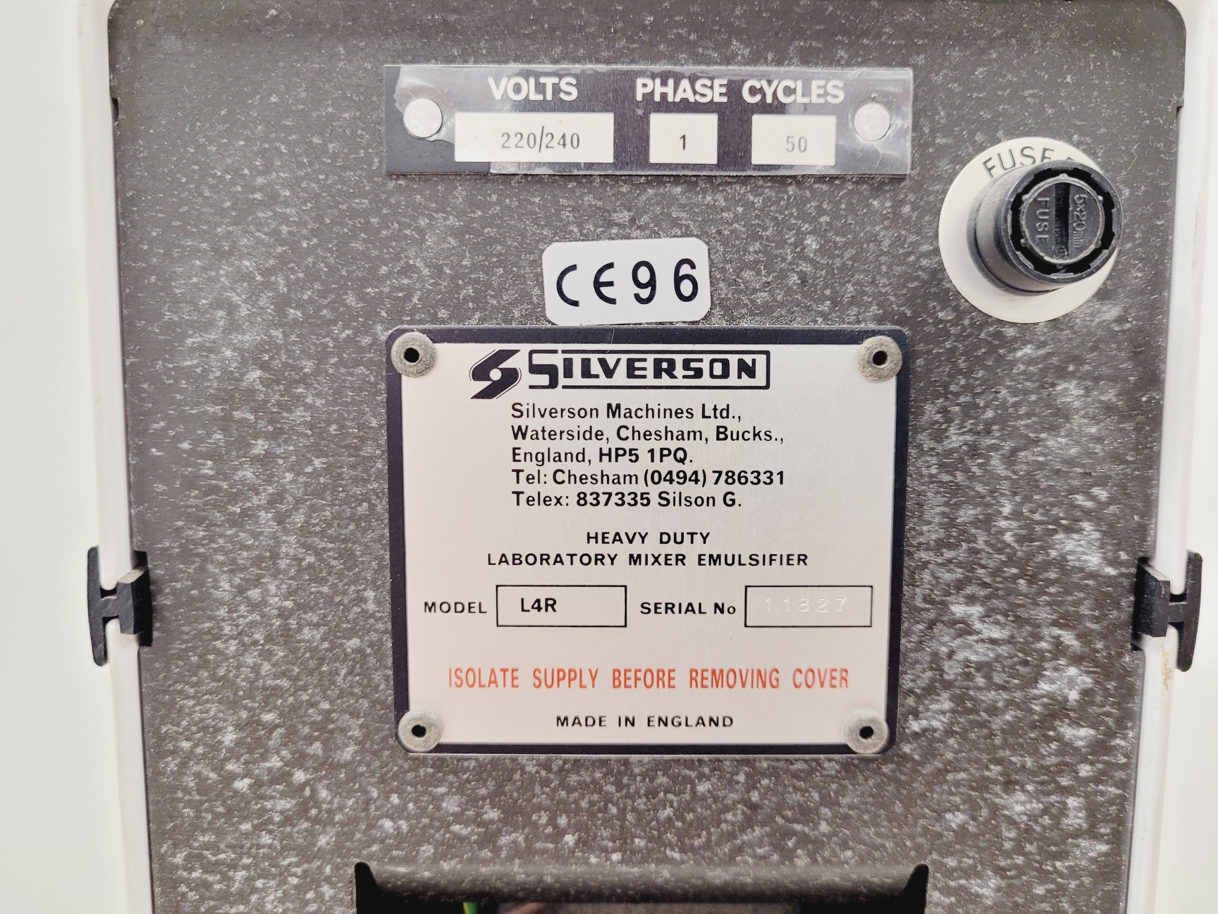 Image of Silverson L4R/L4RT Homogeniser Lab