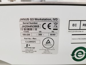 Thumbnail image of Perkin Elmer Janus G3 Integrator Varispan Deck Liquid Handler Lab
