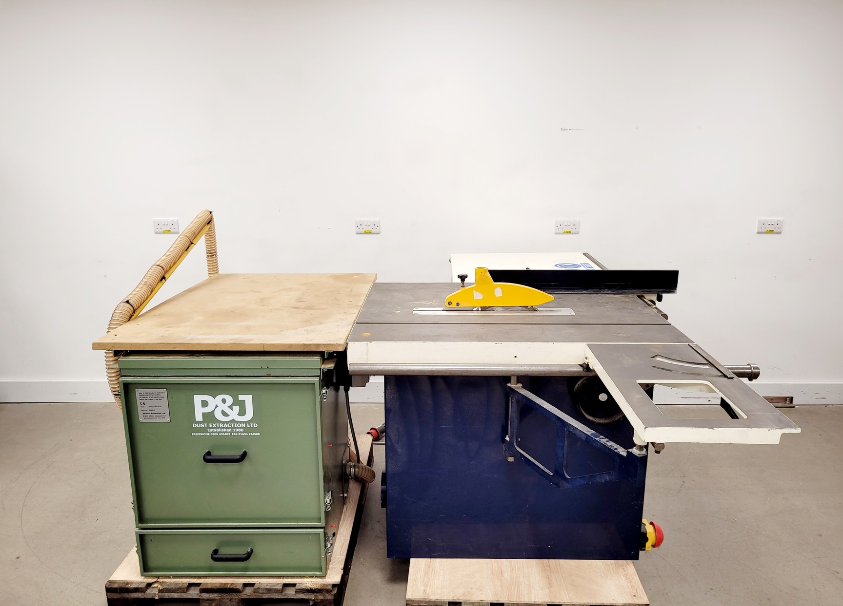 Image of Sedgwick TA400 Table Saw With P&J Extractor Unit Lab