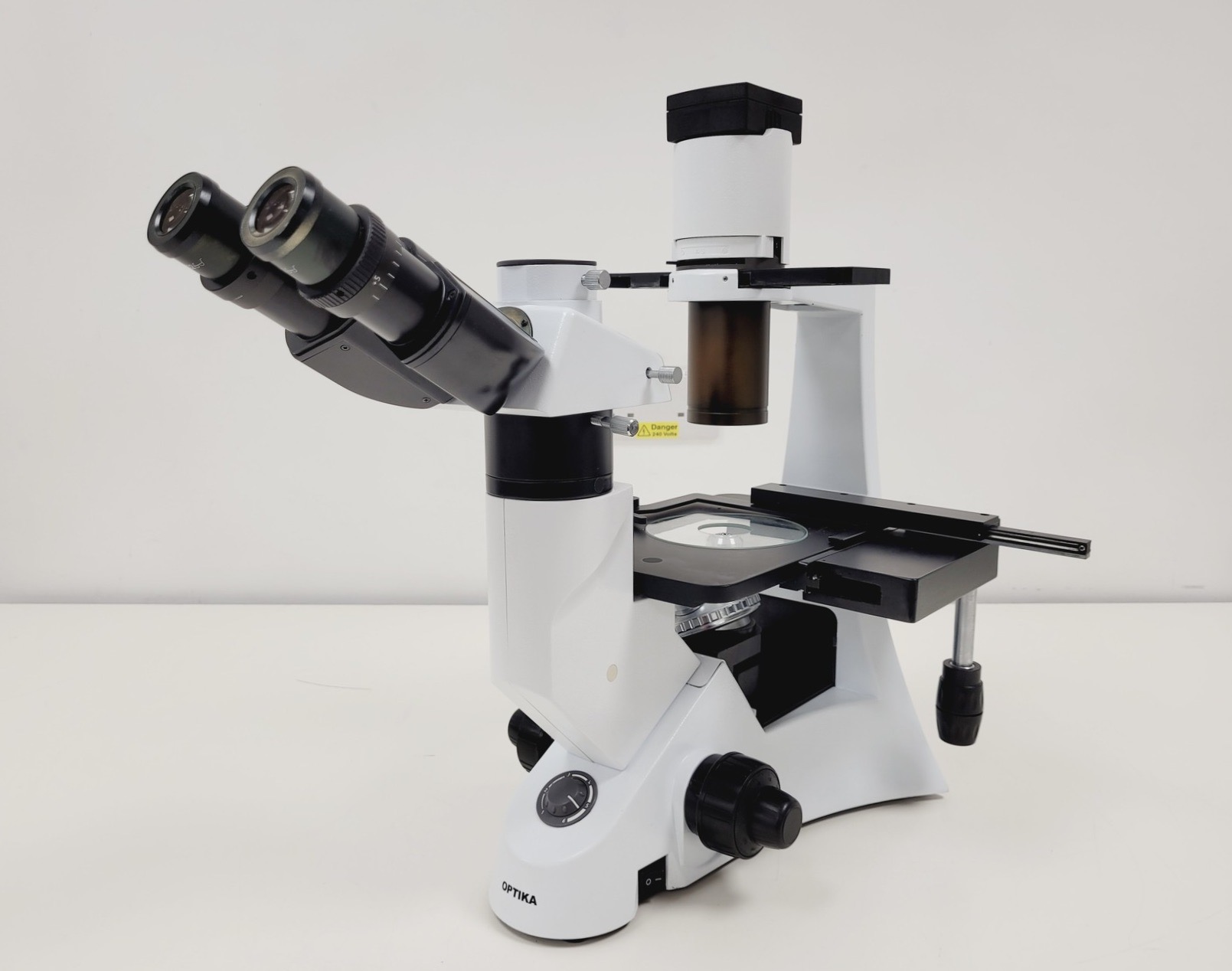 Image of Optika Inverted Microscope Model XDS-2 w/ 4 x Objectives Ph 4x 10x 20x 40x Lab