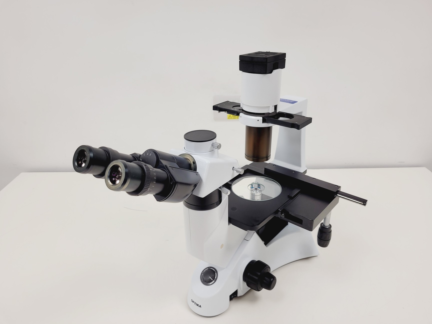 Image of Optika Inverted Microscope Model XDS-2 w/ 4 x Objectives Ph 4x 10x 20x 40x Lab