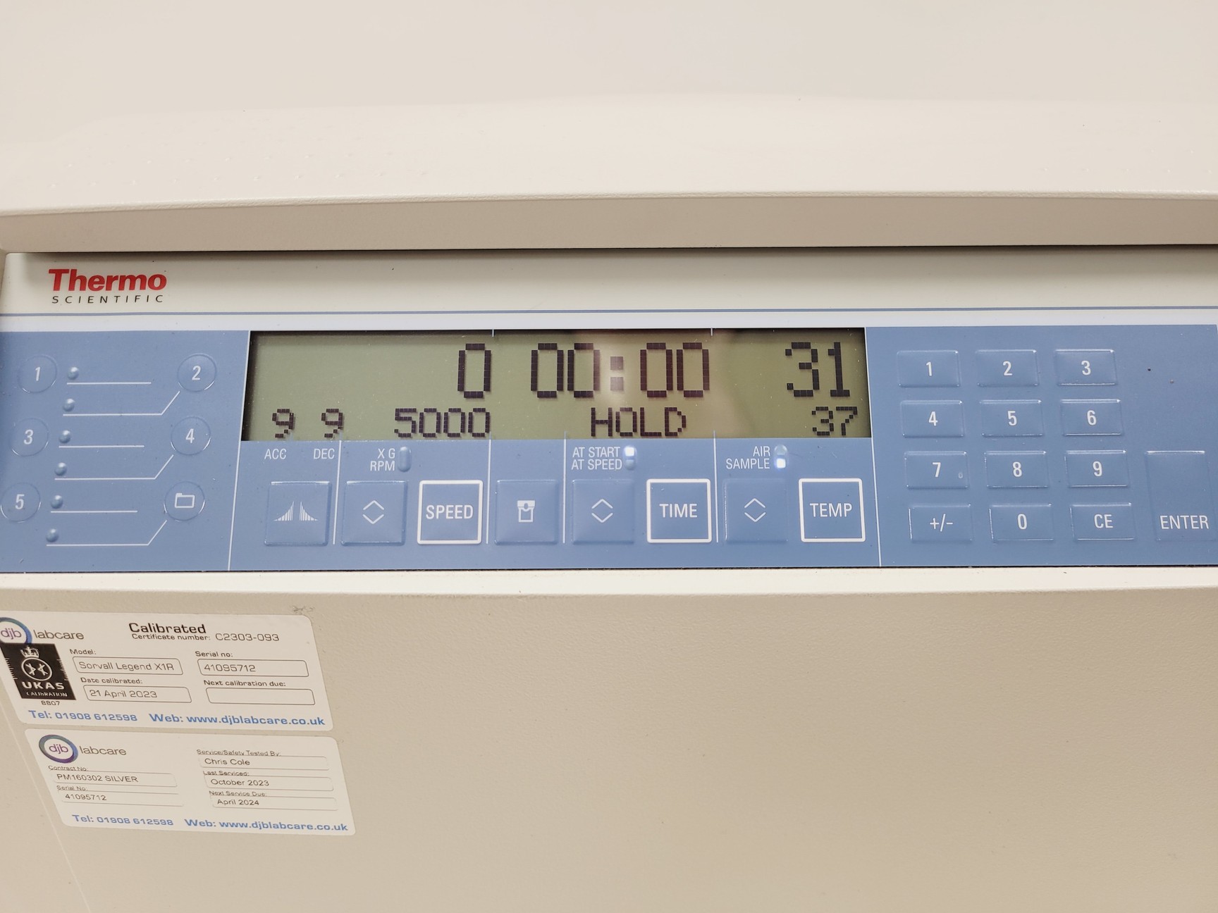 Image of Thermo Scientific Legend X1R Centrifuge with 5000rpm Rotor Lab