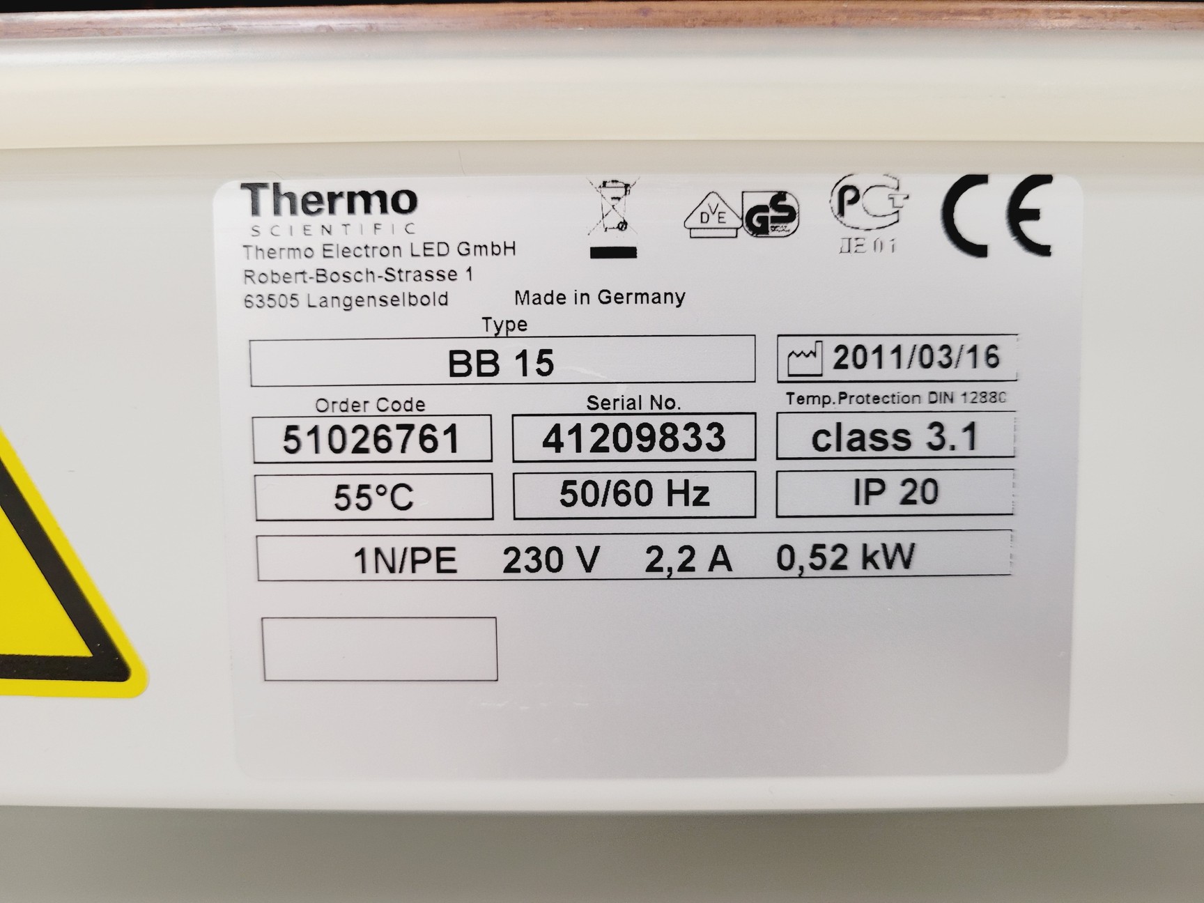 Image of Thermo Scientific BB15 Function Line Co2 Double Stack Incubator Lab