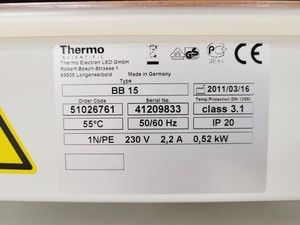 Thumbnail image of Thermo Scientific BB 15 Function Line Co2 Double Stack Incubator Lab