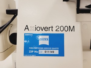 Thumbnail image of Zeiss Axiovert 200M Fluorescence Microscope w/ Zeiss Plan-NEOFLUAR 20x/0.50 Lab