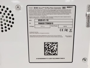 Thumbnail image of BD Accuri C6 Plus 2 Laser 4 Colour Flow Cytometer System Lab Spares/Repairs