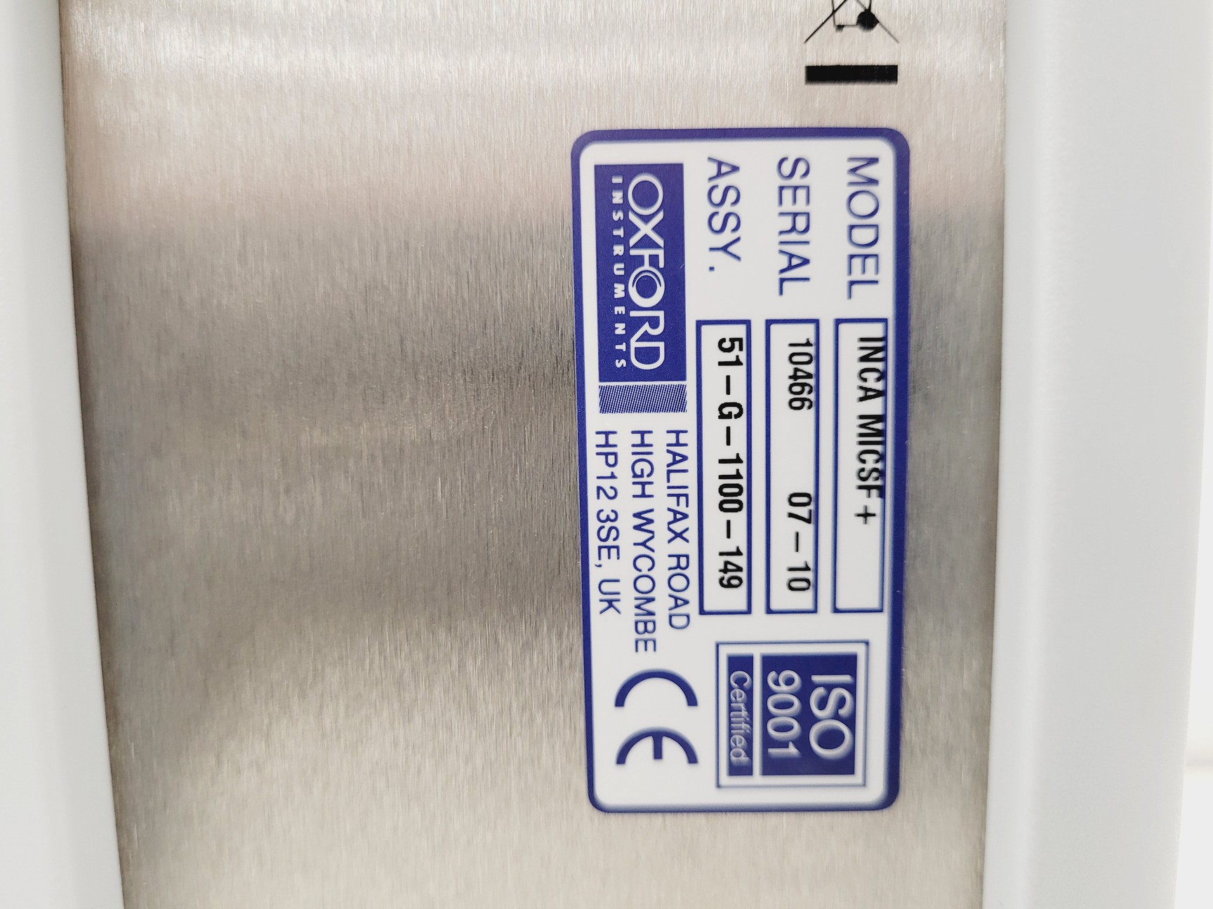 Image of Oxford Instruments INCAx-Act Energy Dispersive ED Spectrometer System Parts Lab