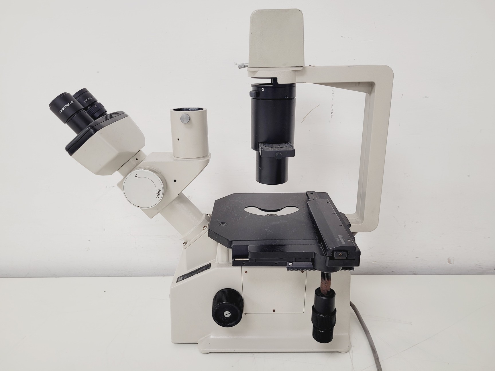 Image of Nikon TMS-F Inverted Microscope w/ 3 x Objectives Spares/Repairs