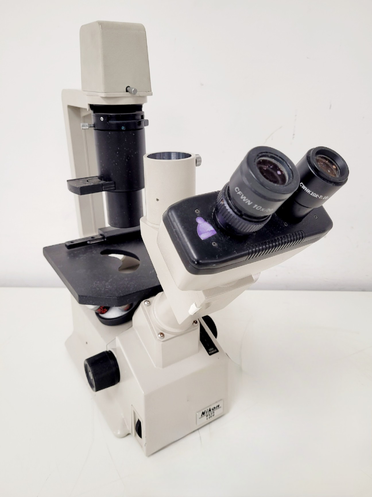 Image of Nikon TMS-F Inverted Microscope w/ 3 x Objectives Spares/Repairs