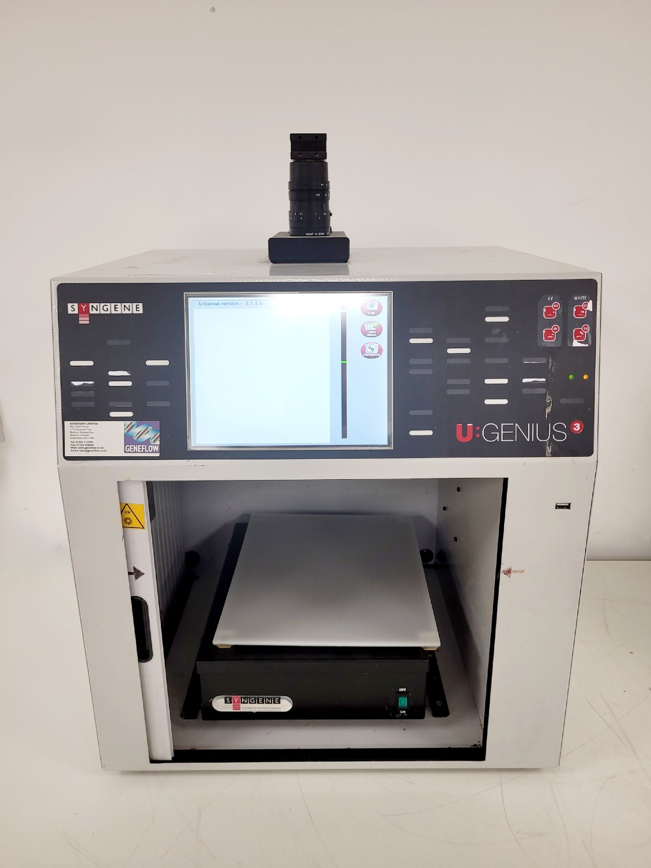 Image of Syngene U:Genius 3 Gel Imaging System Lab Spares/Repairs