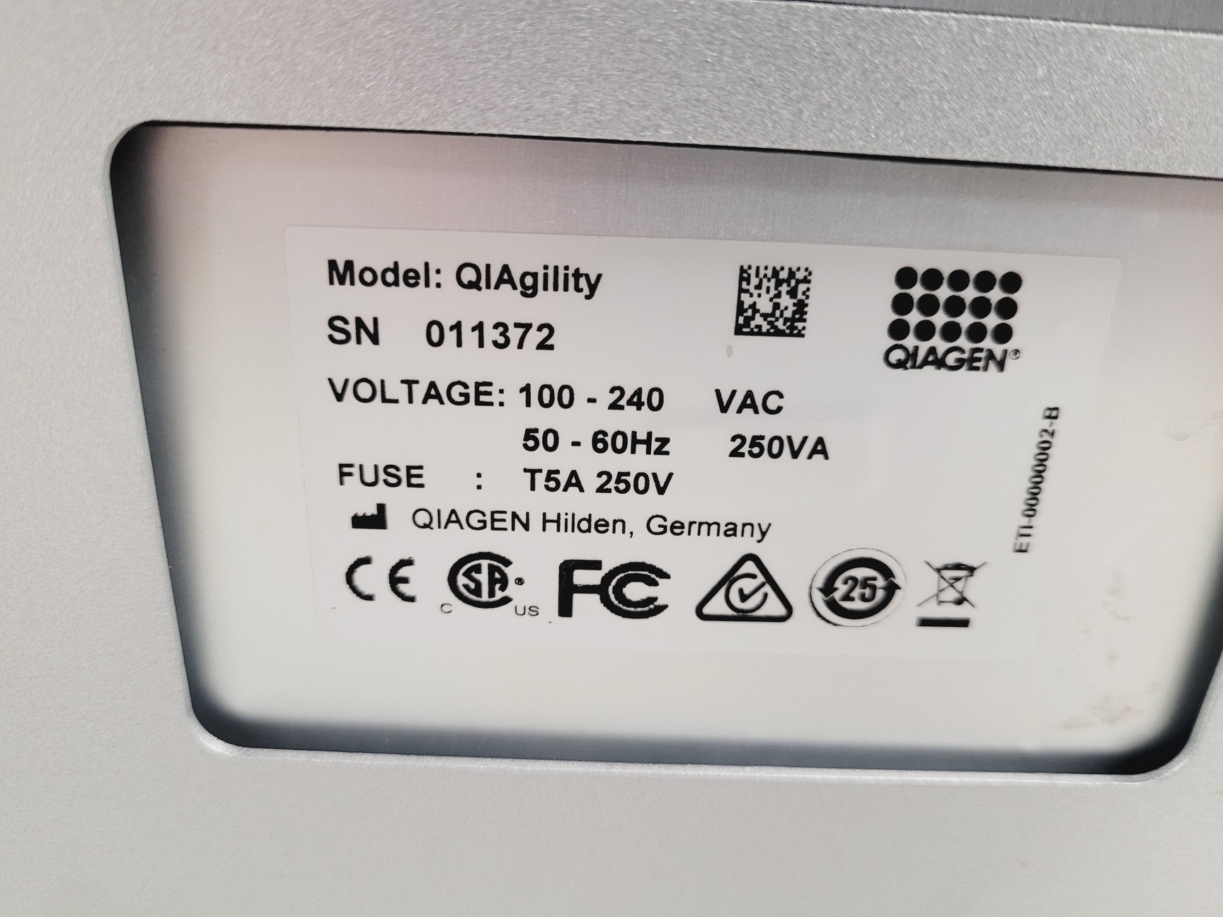 Image of Qiagen Type QIAgility HEPA/UV Unit Lab