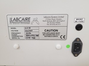 Thumbnail image of LabCaire Fume Cabinet Model HLF18 Lab