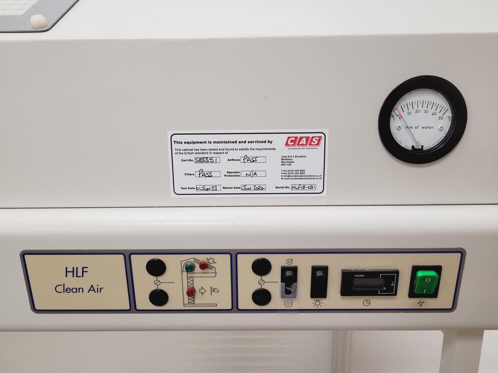 Image of LabCaire Fume Cabinet Model HLF18 Lab