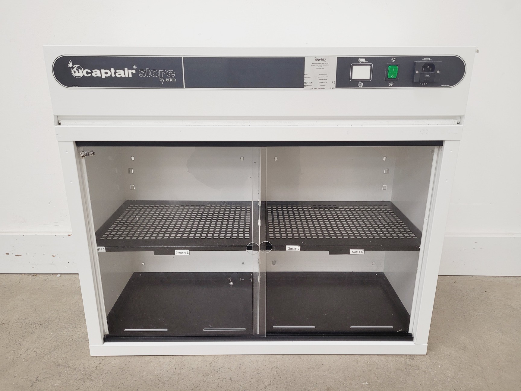 Image of Captair Erlab Model Ministore 822A -  GB Cabinet Lab