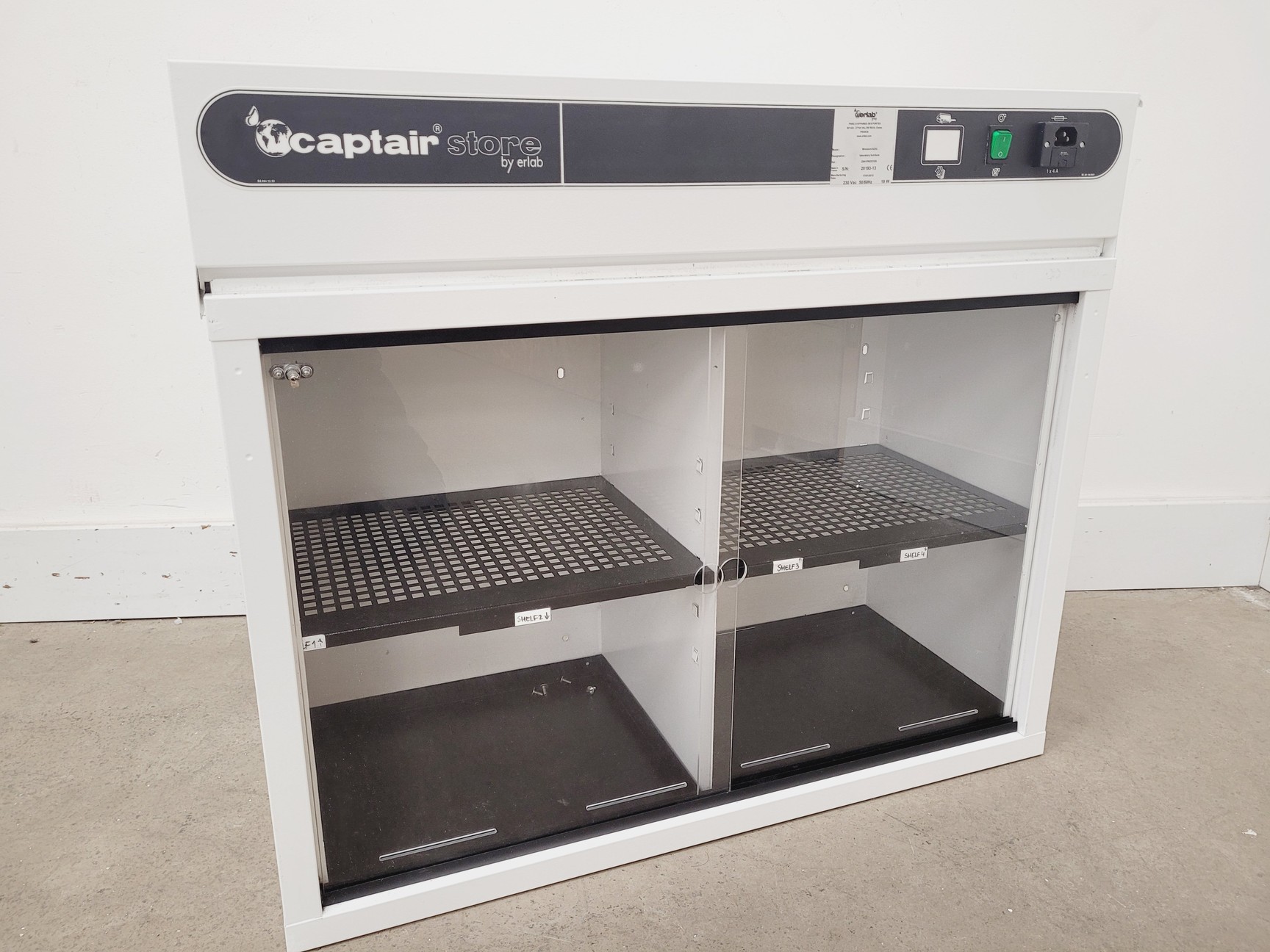 Image of Captair Erlab Model Ministore 822A -  GB Cabinet Lab