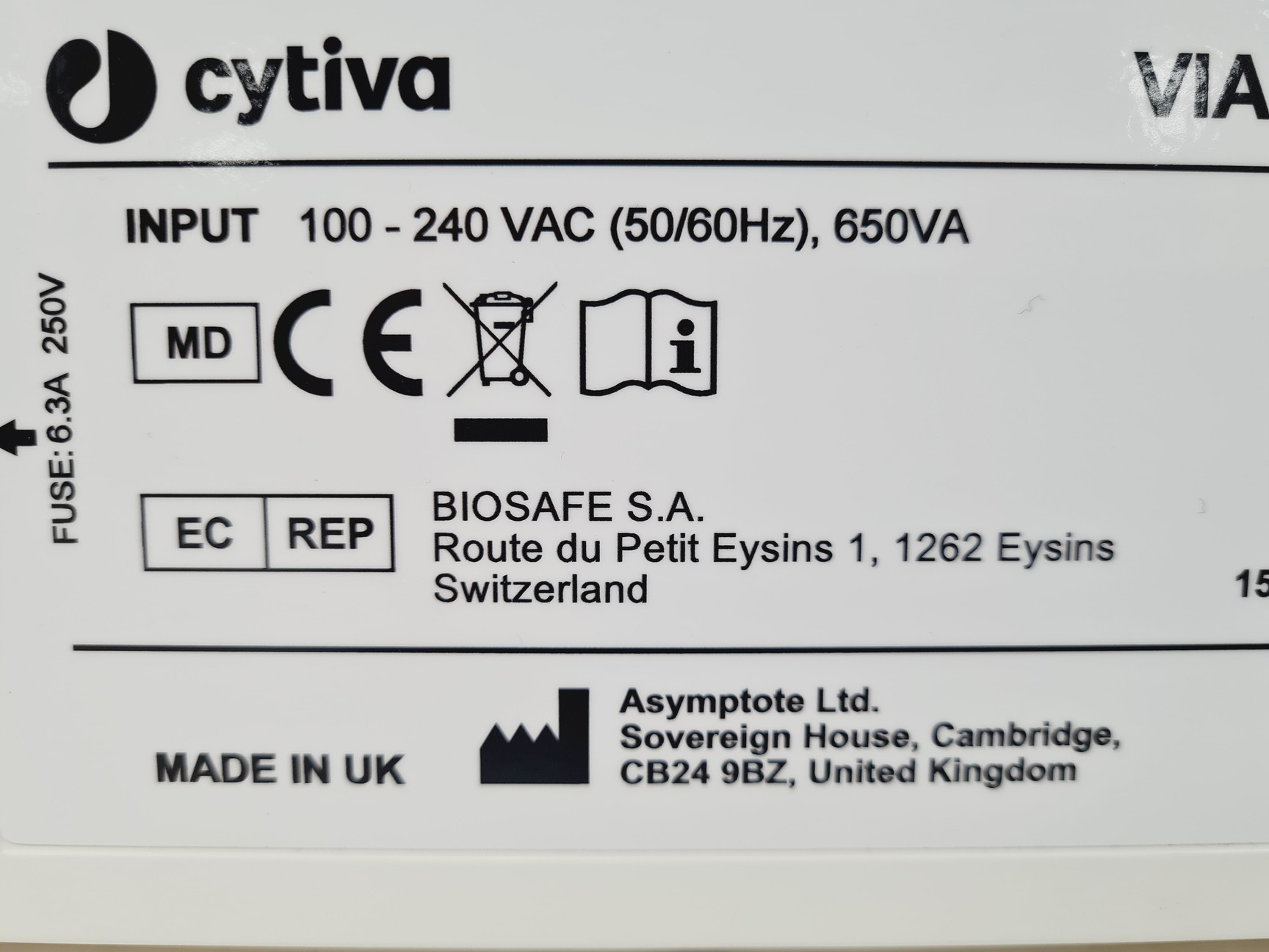 Image of Cytiva VIA Thaw MD1000 Dry Automated Thawing Machine Lab