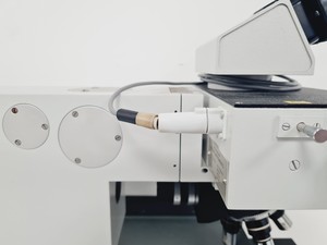 Thumbnail image of Vickers M41 Photoplan Fluorescence Microscope w/ 4 x Objective Epiplan, Plan Lab