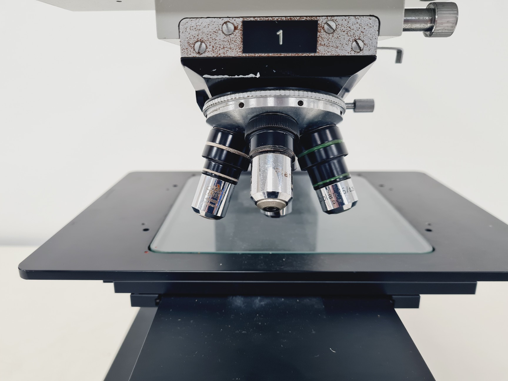 Image of Vickers M41 Photoplan Fluorescence Microscope w/ 4 x Objective Epiplan, Plan Lab