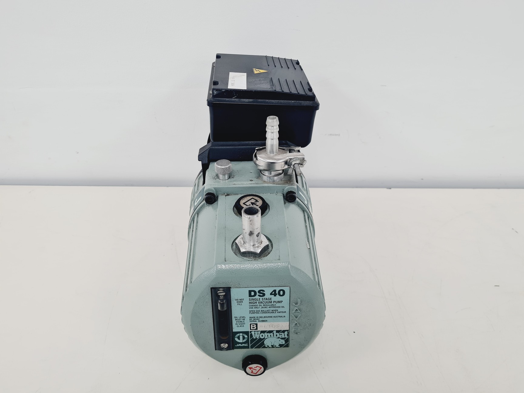 Image of JAVAC DS40 Single Stage High Vacuum Pump, Motor Type 63 2M 33 