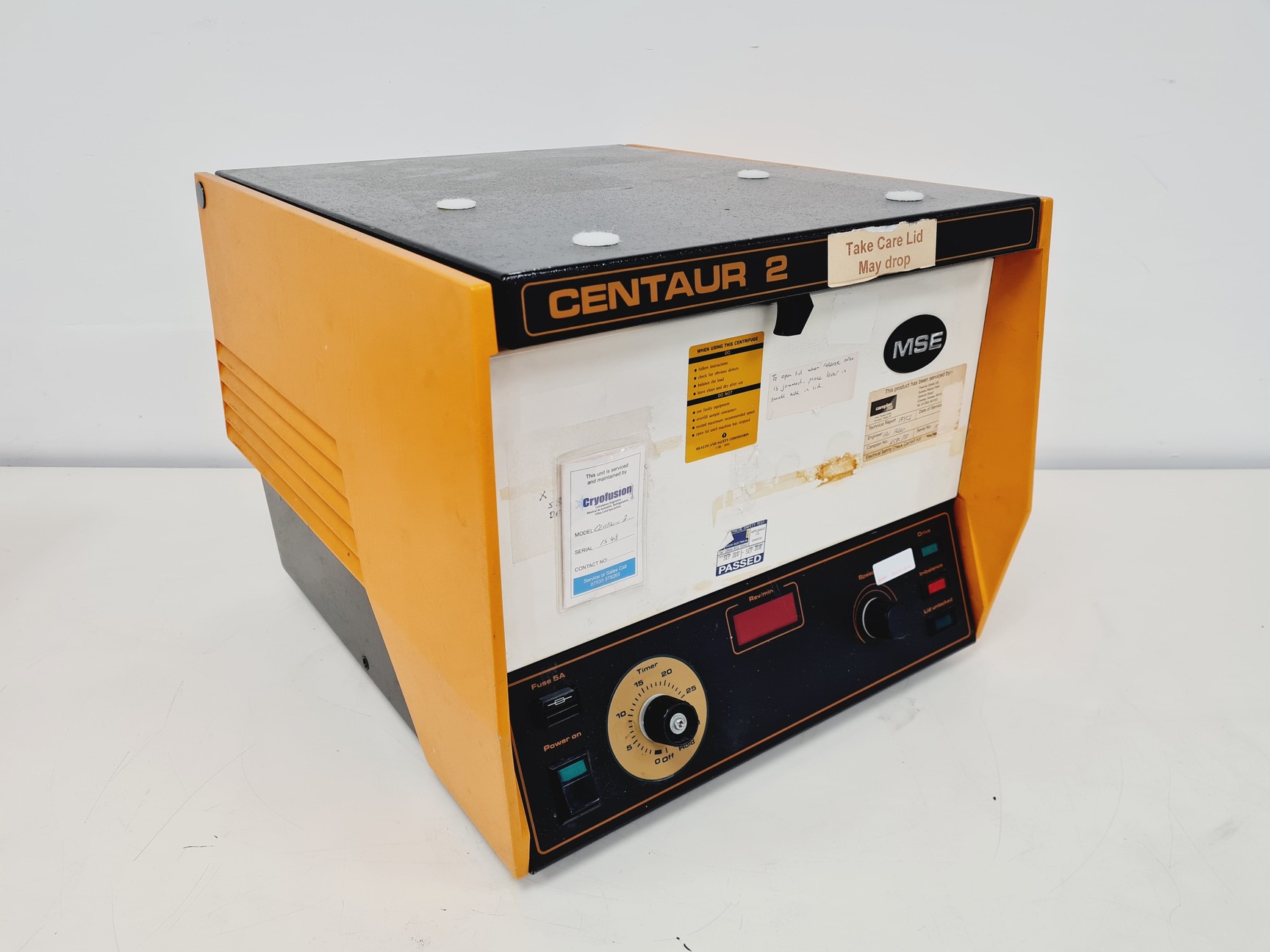 Image of MSE Centaur 2 Benchtop Centrifuge w/ MSE Swinging Bucket Rotor Lab Faulty