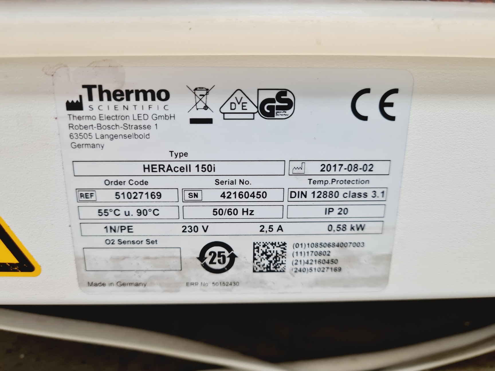 Image of Thermo Heracell Model 150i CO2 Floor-Standing Incubator Lab