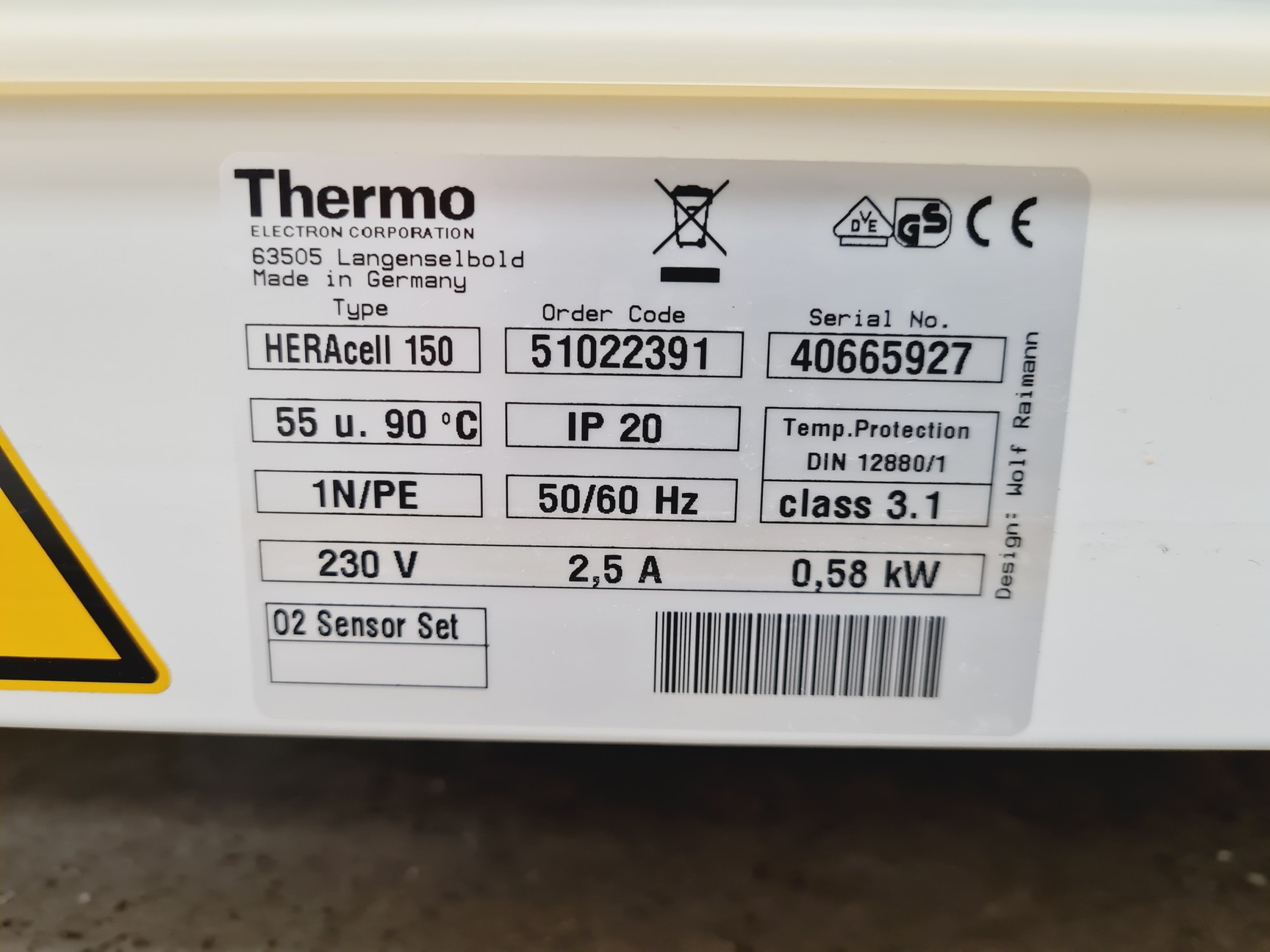 Image of Thermo Model Heracell 150 CO2 Floor-Standing Incubator Lab