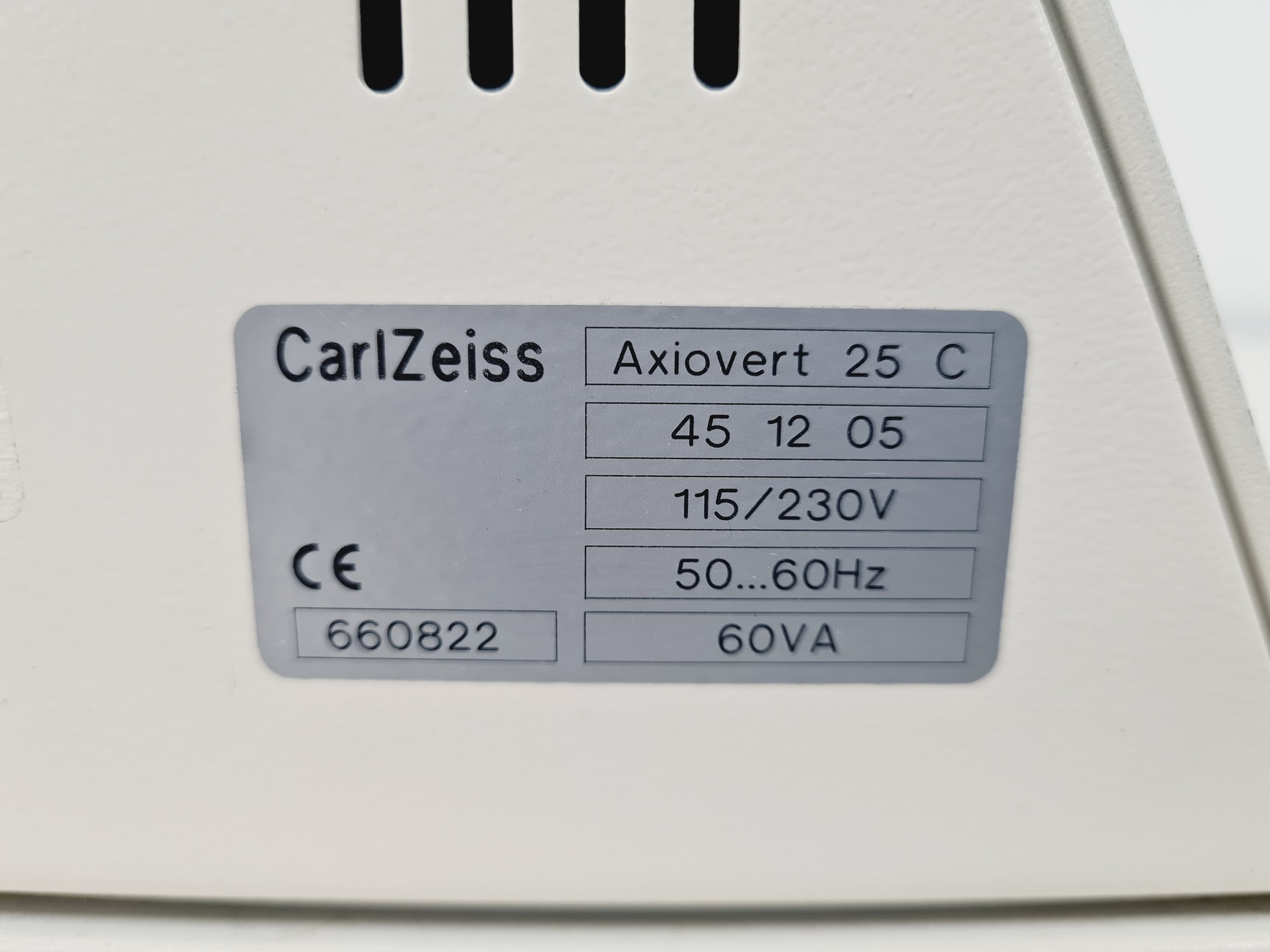 Image of Zeiss Axiovert 25 Inverted Microscope w/ 3 x Achrostigmat Objectives 10/20/40x