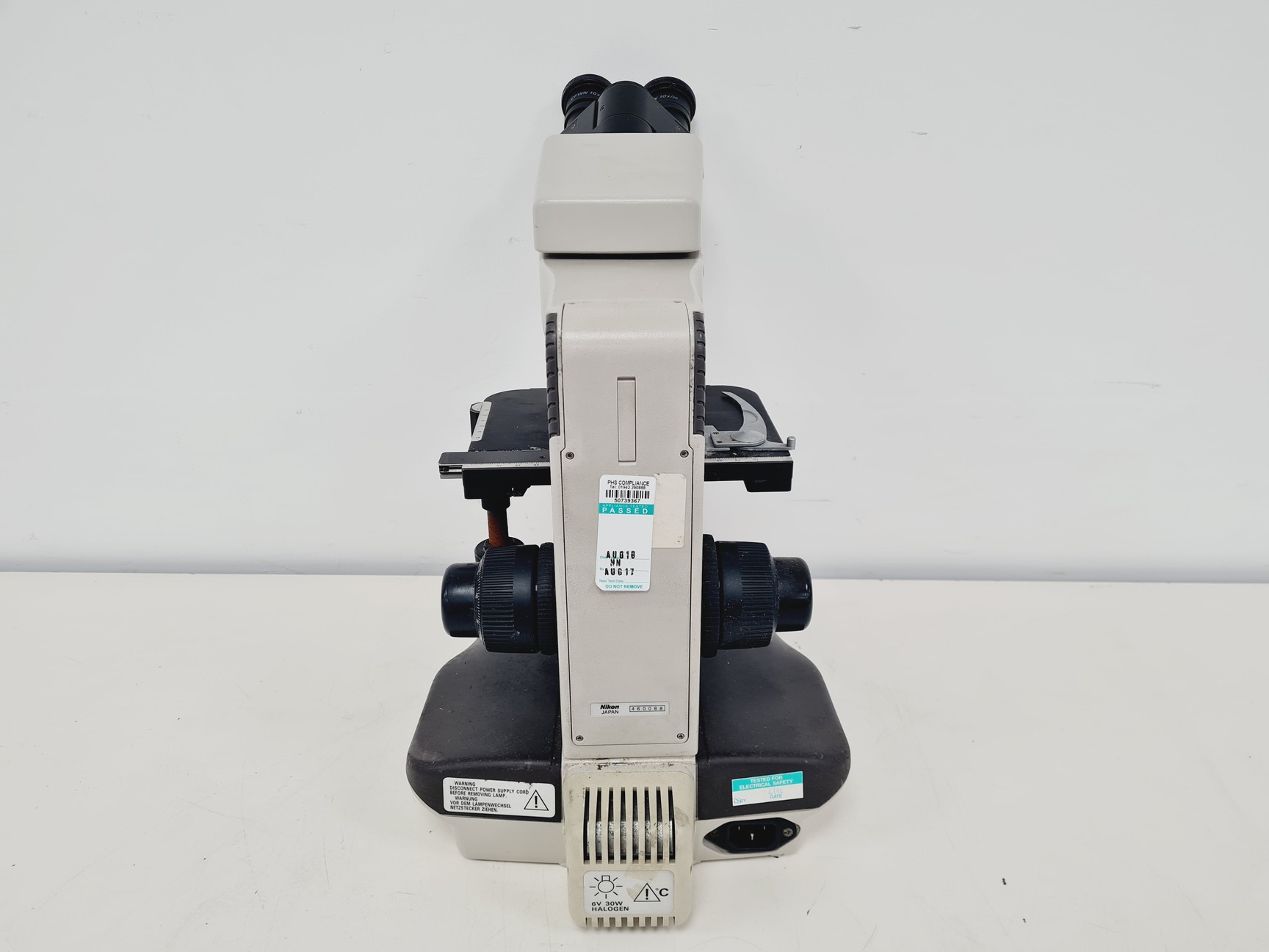 Image of Nikon Labophot 2 Biological Microscope w/ 3 x Objectives E Plan Lab 10/20/40 Lab