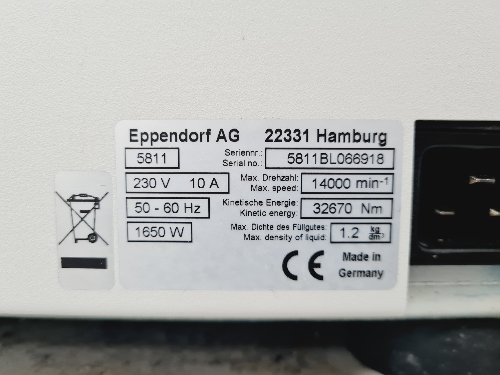 Image of Eppendorf 5810 R Refrigerated Centrifuge Lab Spares/Repairs