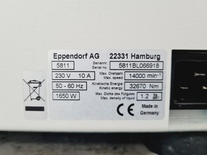 Thumbnail image of Eppendorf 5810 R Refrigerated Centrifuge Lab Spares/Repairs